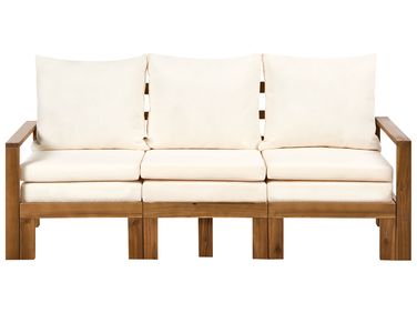 Garden Bench with Cushion ISOLELLO 190 cm Adjustable Acacia Wood Brown